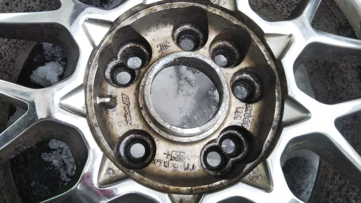 ☆深リム WORK VS MX 17×9j+35 4-5H 114.3 2本 ドリケツ ワーク 