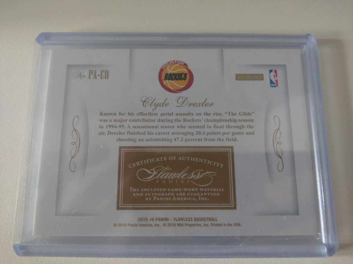 Panini flawless basketball 2015-16 Clyde drexler クライド 