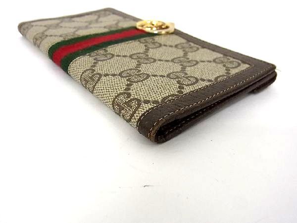 1円 GUCCI グッチ オールドグッチ ヴィンテージ シェリー PVC×レザー