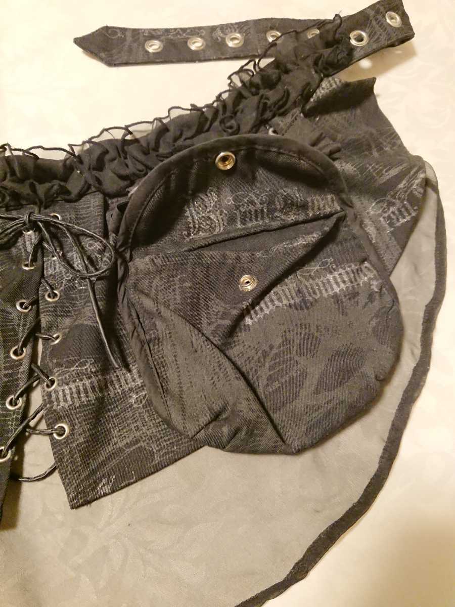 送料198円～】 h.NAOTO HN＋nois ウエストバッグ 黒 BLACK 英字柄 