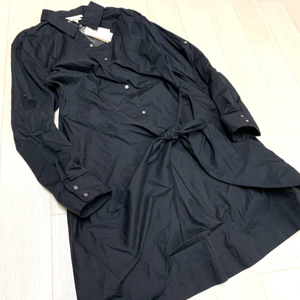 大人気，本物保証 N / 国内正規品 都会のカジュアルウェア PURE DKNY ダナキャランニューヨーク 長袖 ロング丈 シャツ ワンピース SIZE:S 婦人服(ワンピース（ロング）)｜売買されたオークション情報、yahooの商品 女性用