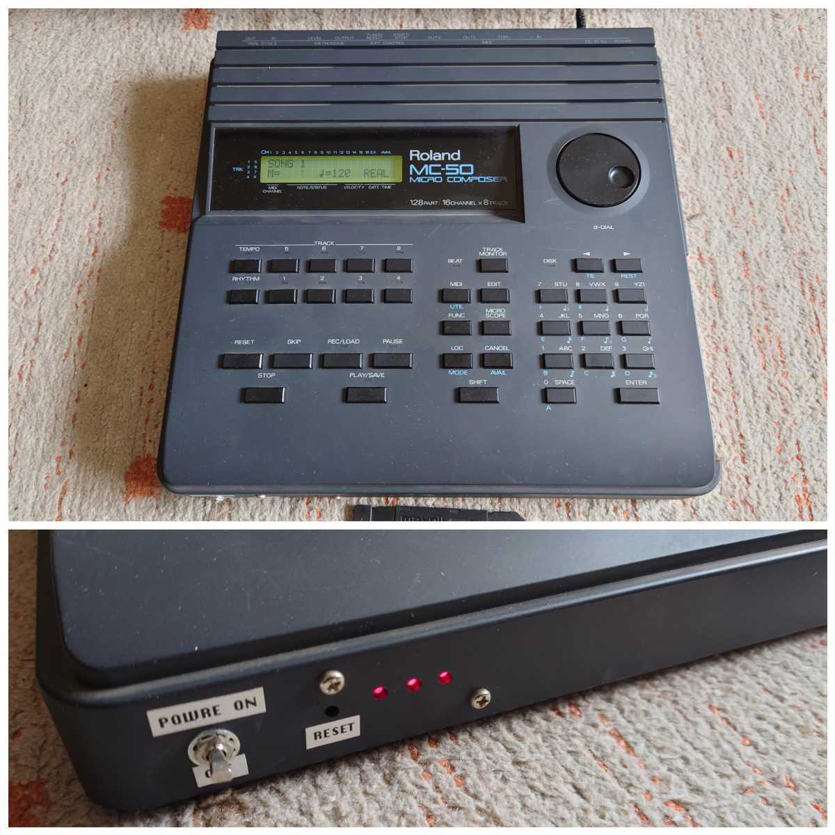 【改：珍品】Roland MC-50 MICRO COMPOSER シーケンサー (カスタム改造 