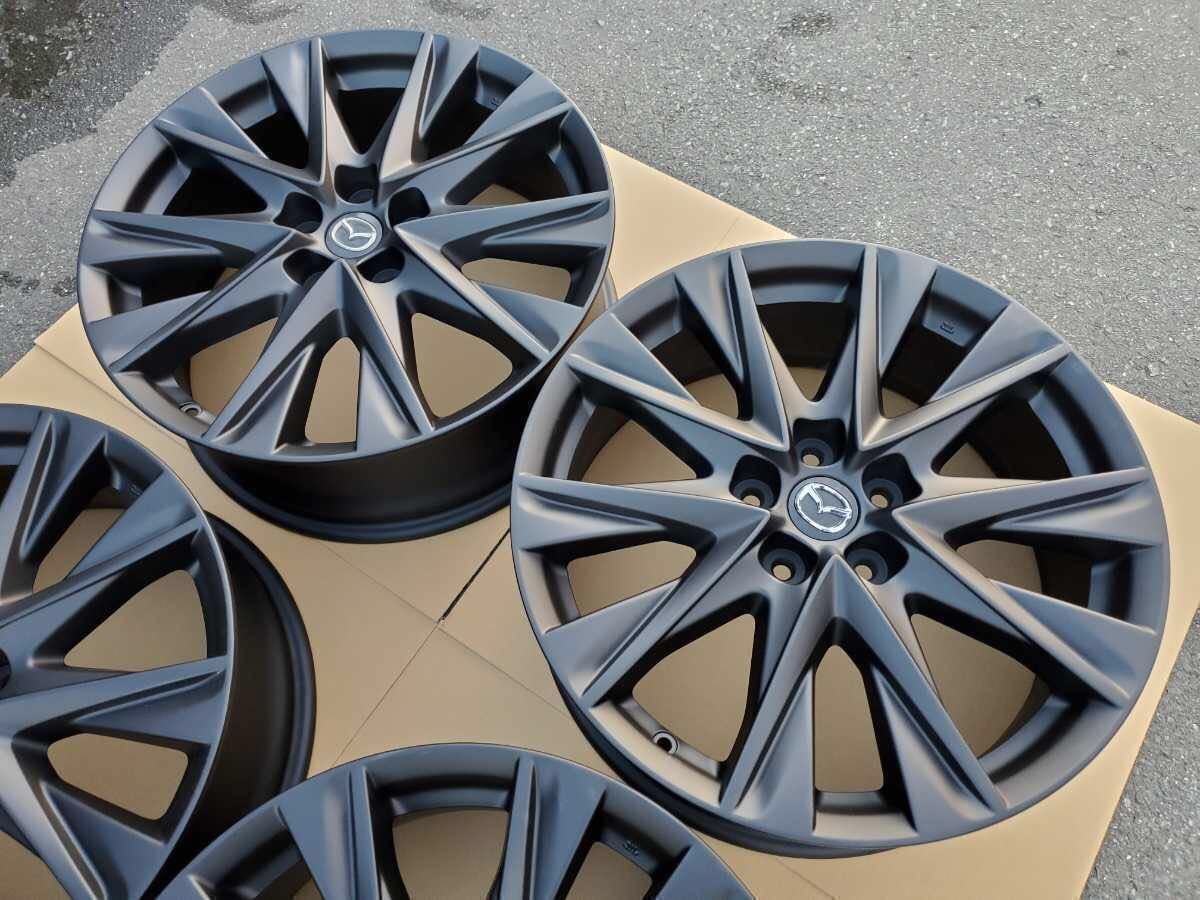 美品 マツダ CX8 純正 19インチ 7J ＋45 PCD114.3 ホイール4本 艶消し 