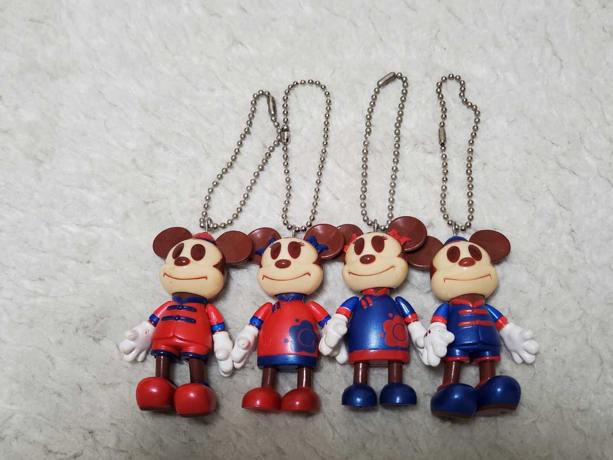 ミッキーマウス・ミニーマウス キーホルダー4個セット 2025