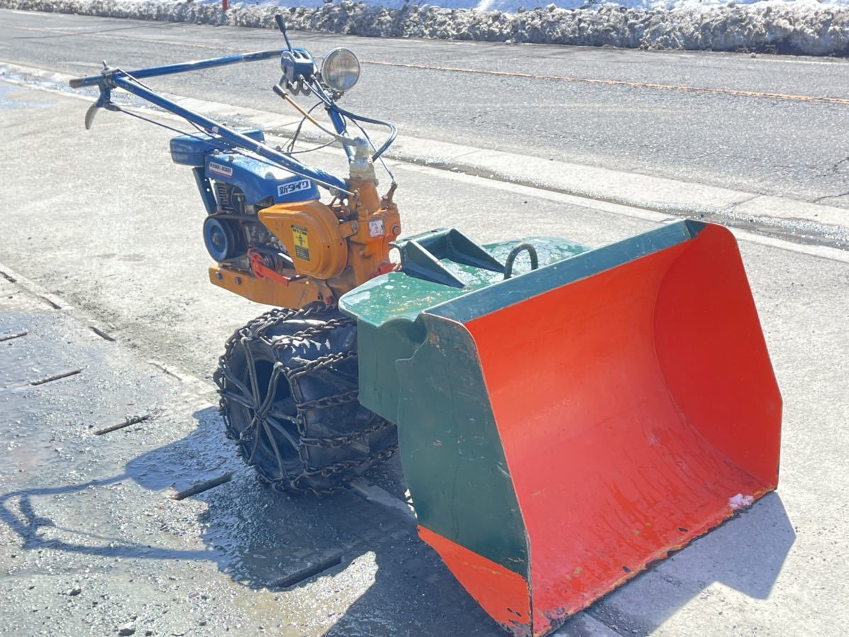 除雪機 排土板 クボタバインダー改造 自作排土板を小型除雪機