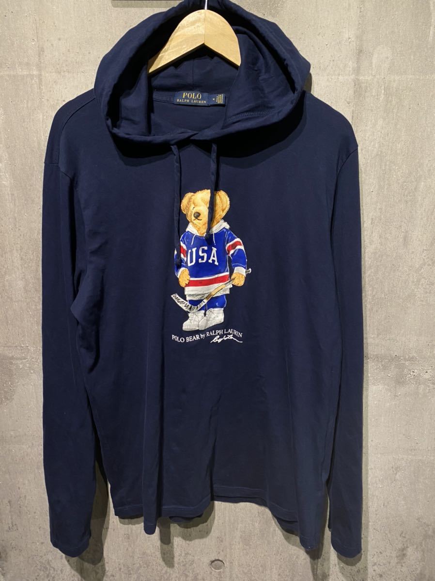 全国無料，最新作 近年デザイン 同様 ブランド POLO ポロ ラルフローレン ポロベアー パーカー プルオーバー 正規品 レディース メンズ ブルー 薄手(パーカ)｜売買されたオークション情報、yahooの商品情報をア 男性用