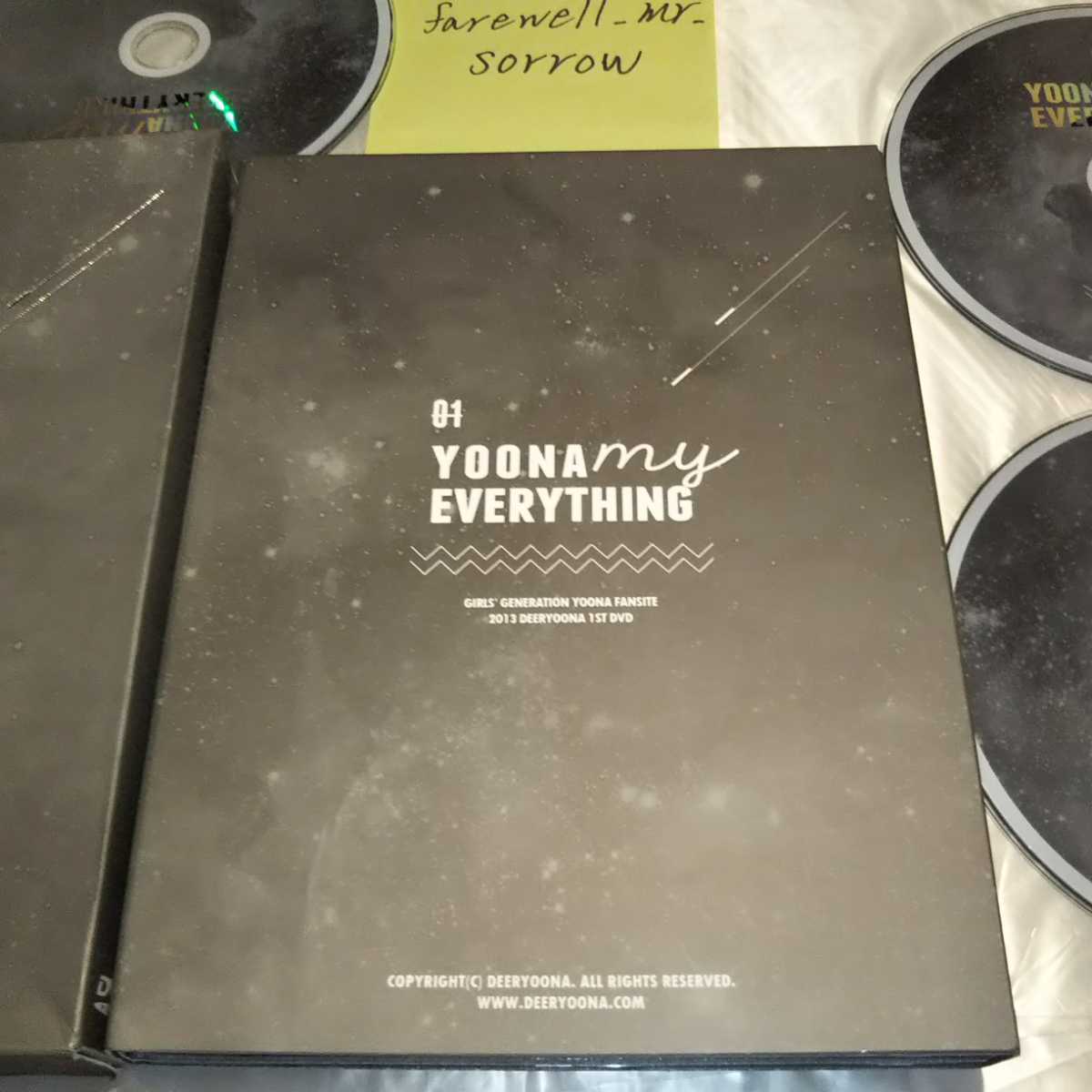 少女時代 ユナ YOONA my EVERYTHING ファンサイト限定DVD 3枚組 2013 