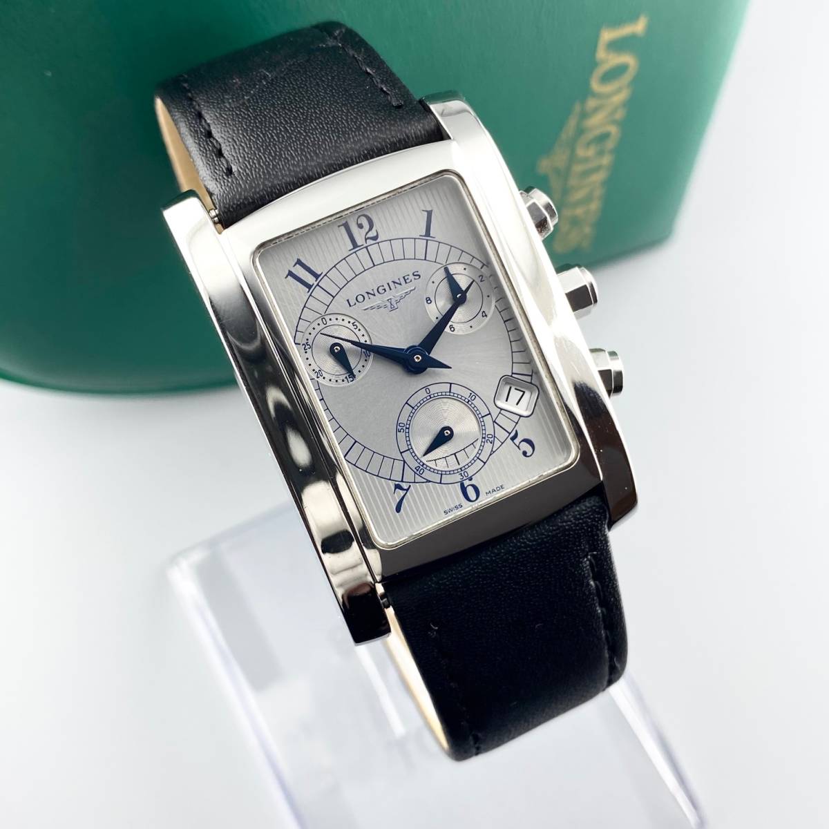 1円箱付 Longines ロンジン 腕時計 メンズ Dolcevita ドルチェヴィータ クロノグラフ L5 656 4 シルバー文字盤 スクエア 可動品 ドルチェビータ 売買されたオークション情報 Yahooの商品情報をアーカイブ公開 オークファン Aucfan Com