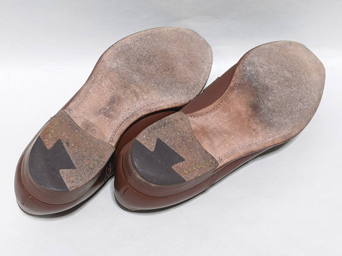 Alan Flusser アラン フラッサー 紳士靴 1 茶 made in Japan 良品 