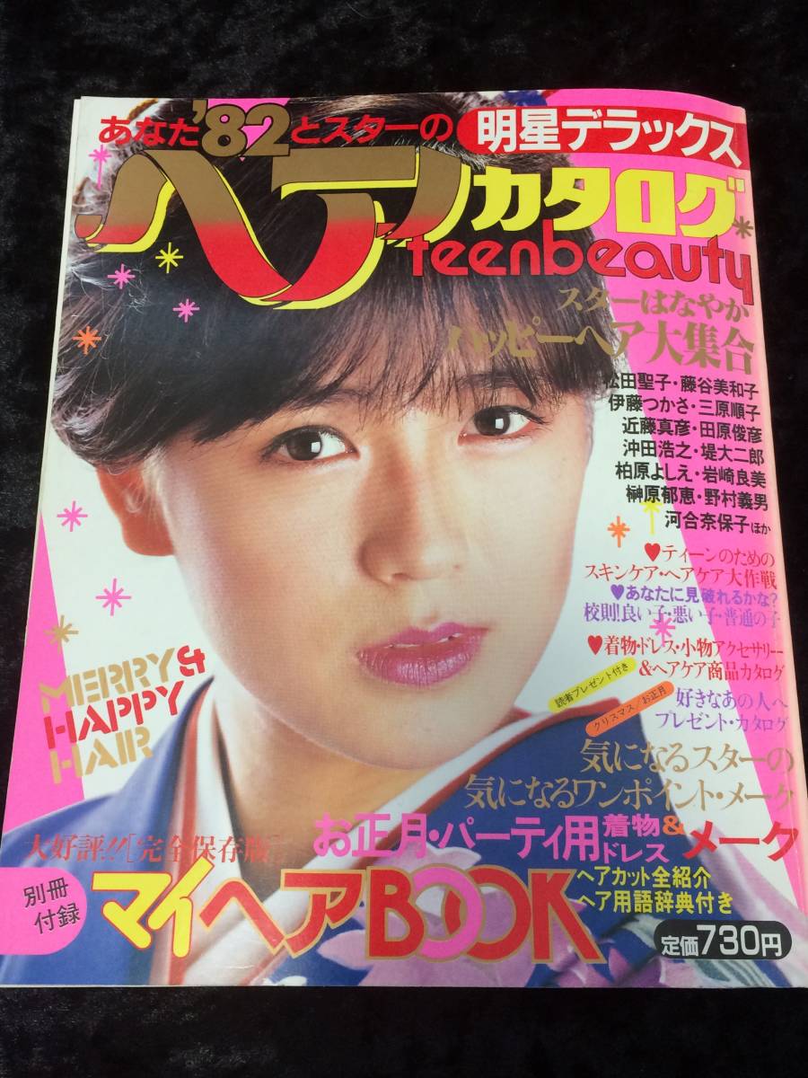 明星ヘアカタログ 1982 昭和57年 藤谷美和子 松田聖子 近藤真彦