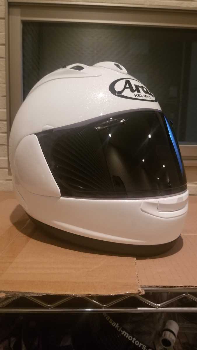 ARAI RX-7X グラスホワイト！ほぼ傷なし、美品、サイズL 