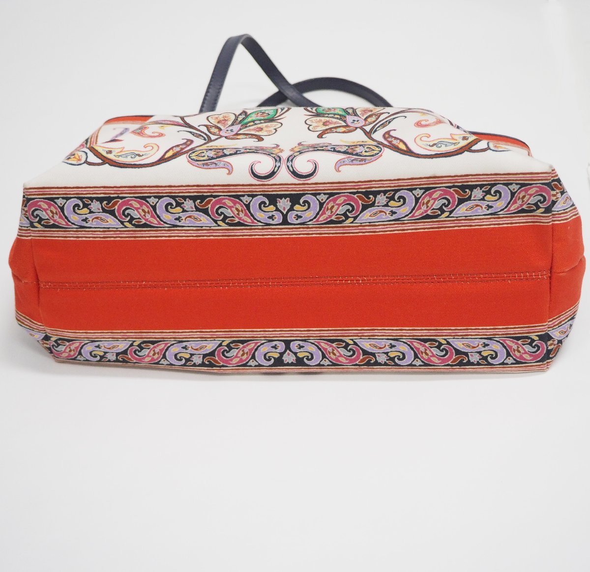 ETRO トートバッグ フラワープリント ペイズリー 総柄 キャンバス 美品