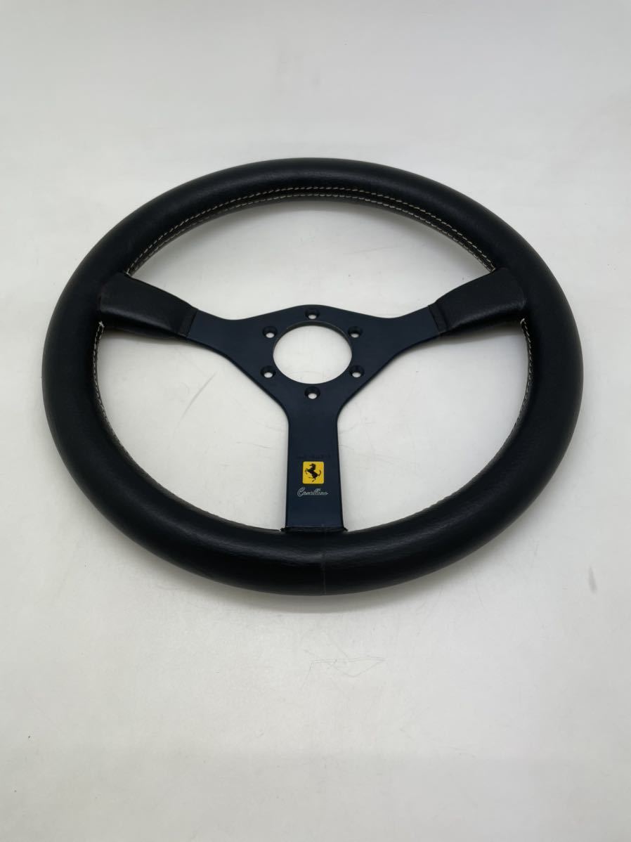 車 MOMO Cavallino 3本スポークレザーステアリング TYP C35