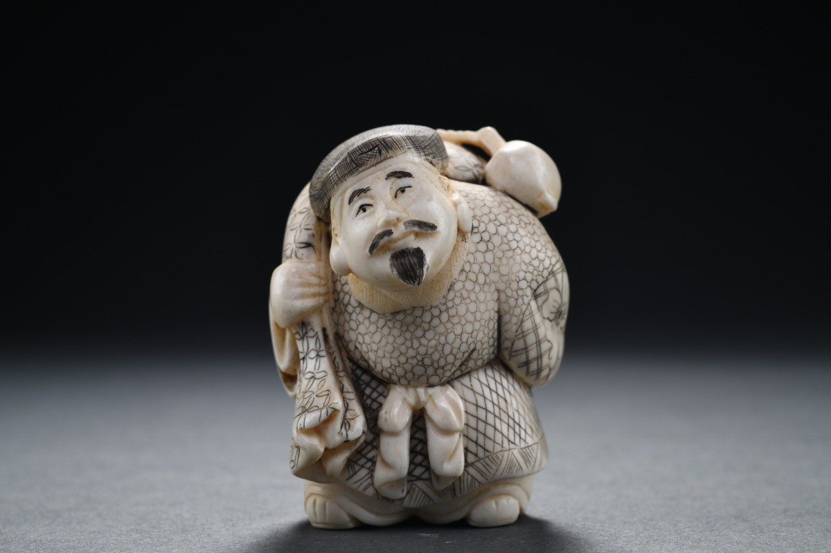 蘇良 マンモス牙彫刻『七福神』七尊一組 国内外の優れた伝統