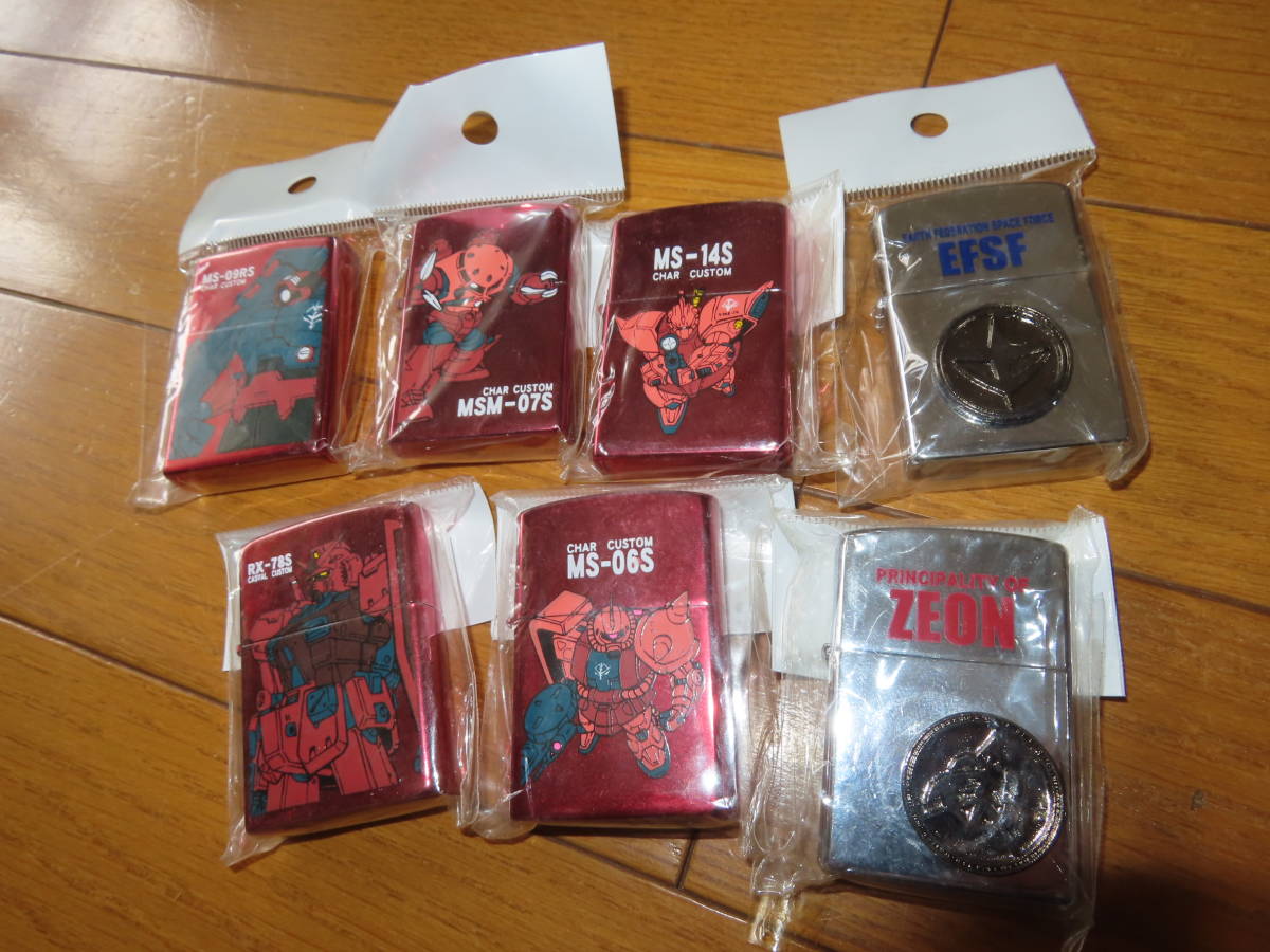 ネコポス可 ガンダム オイルライター ZIPPO風 5つセット GUNDAM 