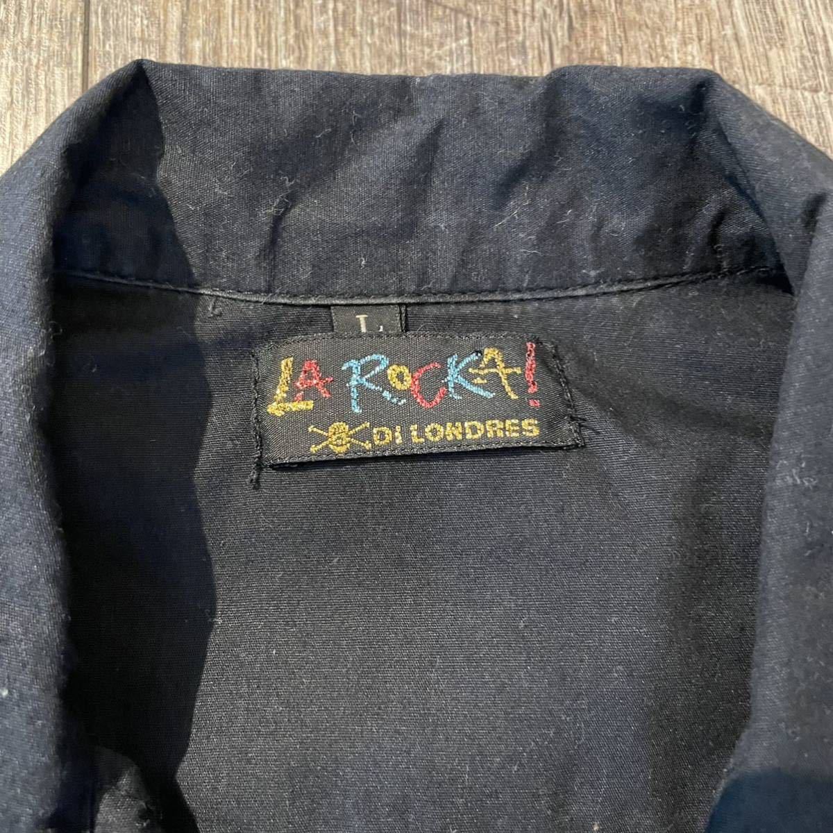 XL 90s ラロッカ × BC ETHIC ロカビリー アート アロハ シャツの通販
