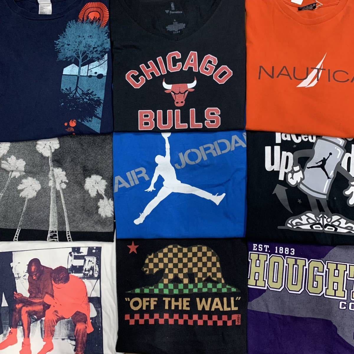 赤字超特価，大得価 1円スタート 古着卸 ブランド Tシャツ 半袖 50枚まとめ売り ナイキ アディダス リーボック バンズ NFL 等 サイズミックス アメリカ輸入 B1(無地)｜売買されたオークション情報、yahooの商品情報 XLサイズ以上