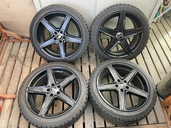 19インチ ホイールセット ブリヂストンタイヤ アルミホイール MAK マック 19×8.5J PCD112 5H スタッドレスタイヤ