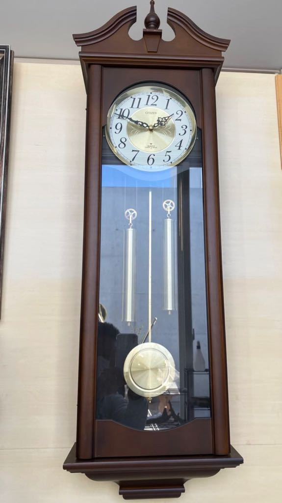 CITIZEN シチズン ハルマッタン 日本製 掛け時計 振り子時計 棒リン