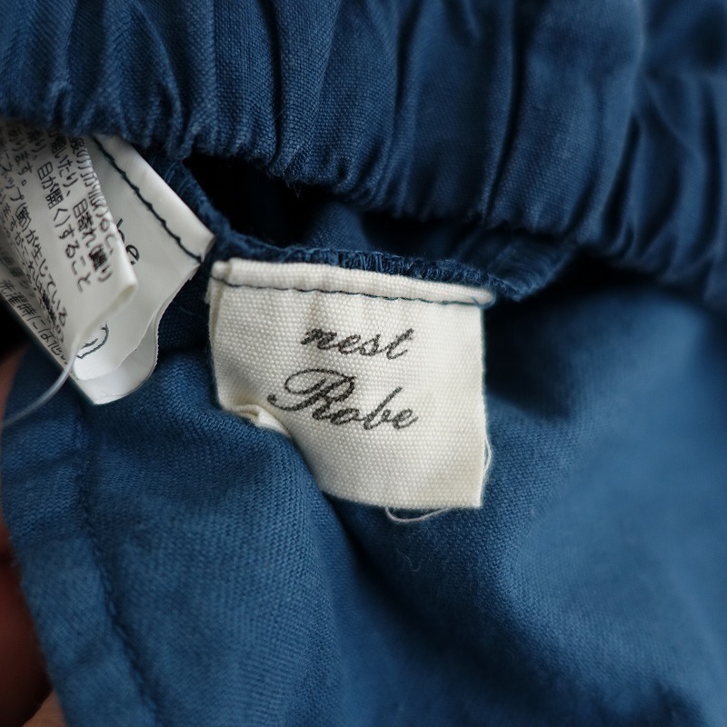 □ネストローブ nest Robe *リネンキュロットパンツ*ワイド麻ガウチョ  