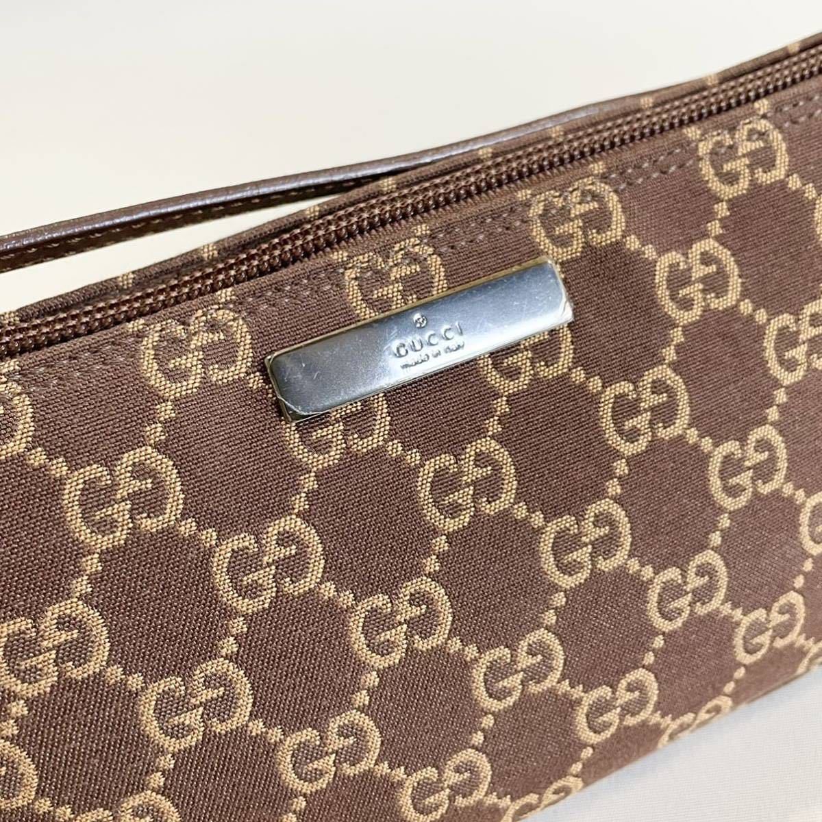 ☆1円~ GUCCI グッチ 039・1103 2123 ブランドポーチ GG柄 キャンバス 