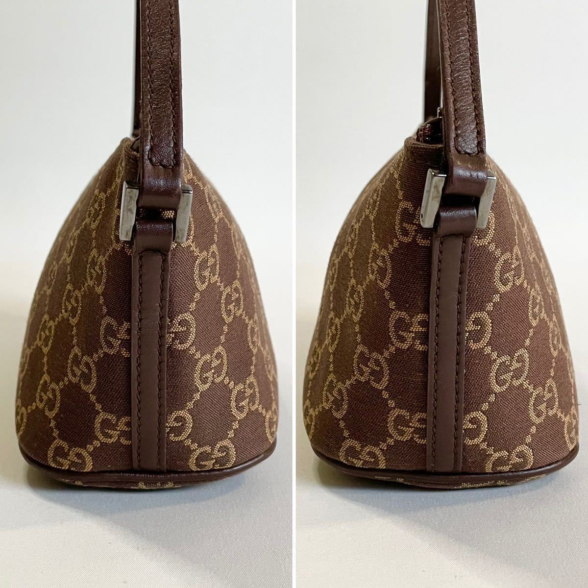 ☆1円~ GUCCI グッチ 039・1103 2123 ブランドポーチ GG柄 キャンバス 