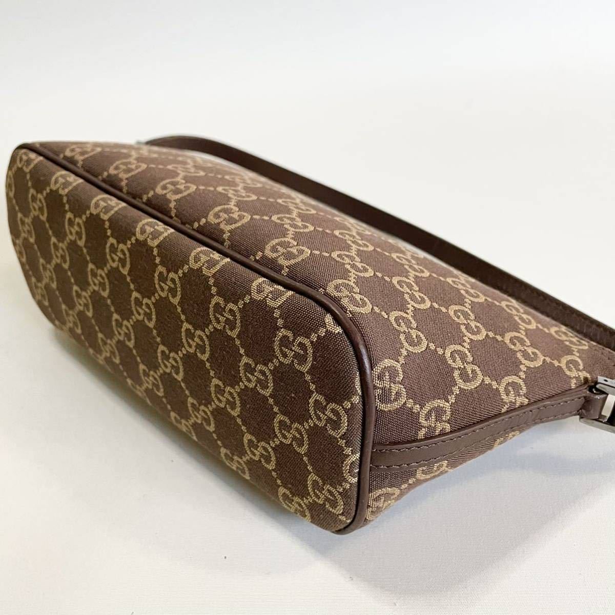 ☆1円~ GUCCI グッチ 039・1103 2123 ブランドポーチ GG柄 キャンバス 