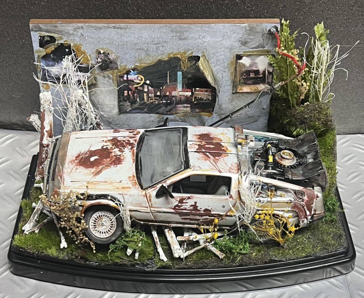 デロリアン　1/24 ジオラマ Amazon.co.jp: バック・トゥ・ザ・フューチャー デロリアン タイム 自動車