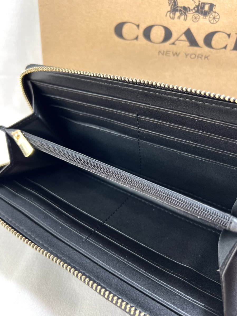 送料無料][新品、未使用 コーチ COACH 長財布 ラウンドファスナー