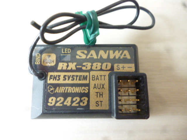中古SANWA MX-6 2.4GHz プロポ 送信機 受信機１個 1円～ プロポ用受信機 電動ラジコンカー専用モーターコントロール