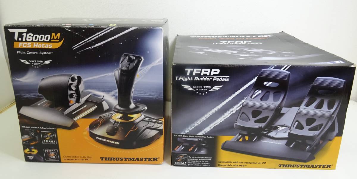 得価，限定セール ジャンク スラストマスター T.16000M FCS Hotas フライトスティック TFRP T.Flight Pedals フライトラダーペダル 2点セット(テレビゲーム)｜売買されたオークション情報、yahooの商品情報をアーカイブ公 その他