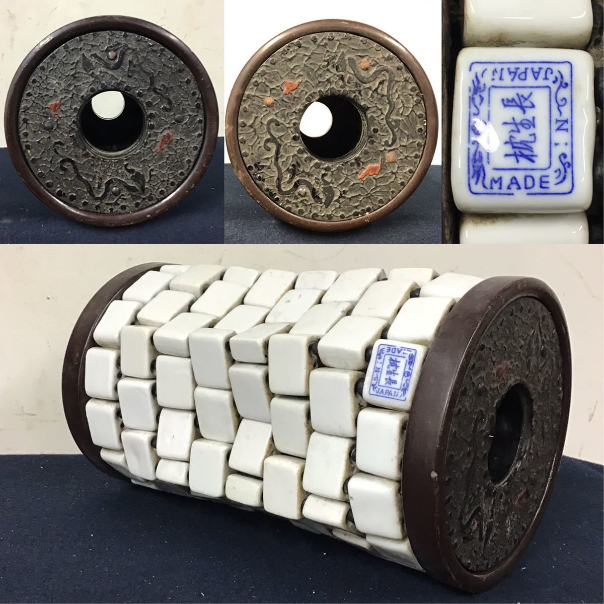 MADE IN JAPAN 長生枕 タイル OCCUPIED JAPAN オキュパイド 戦前 戦時 