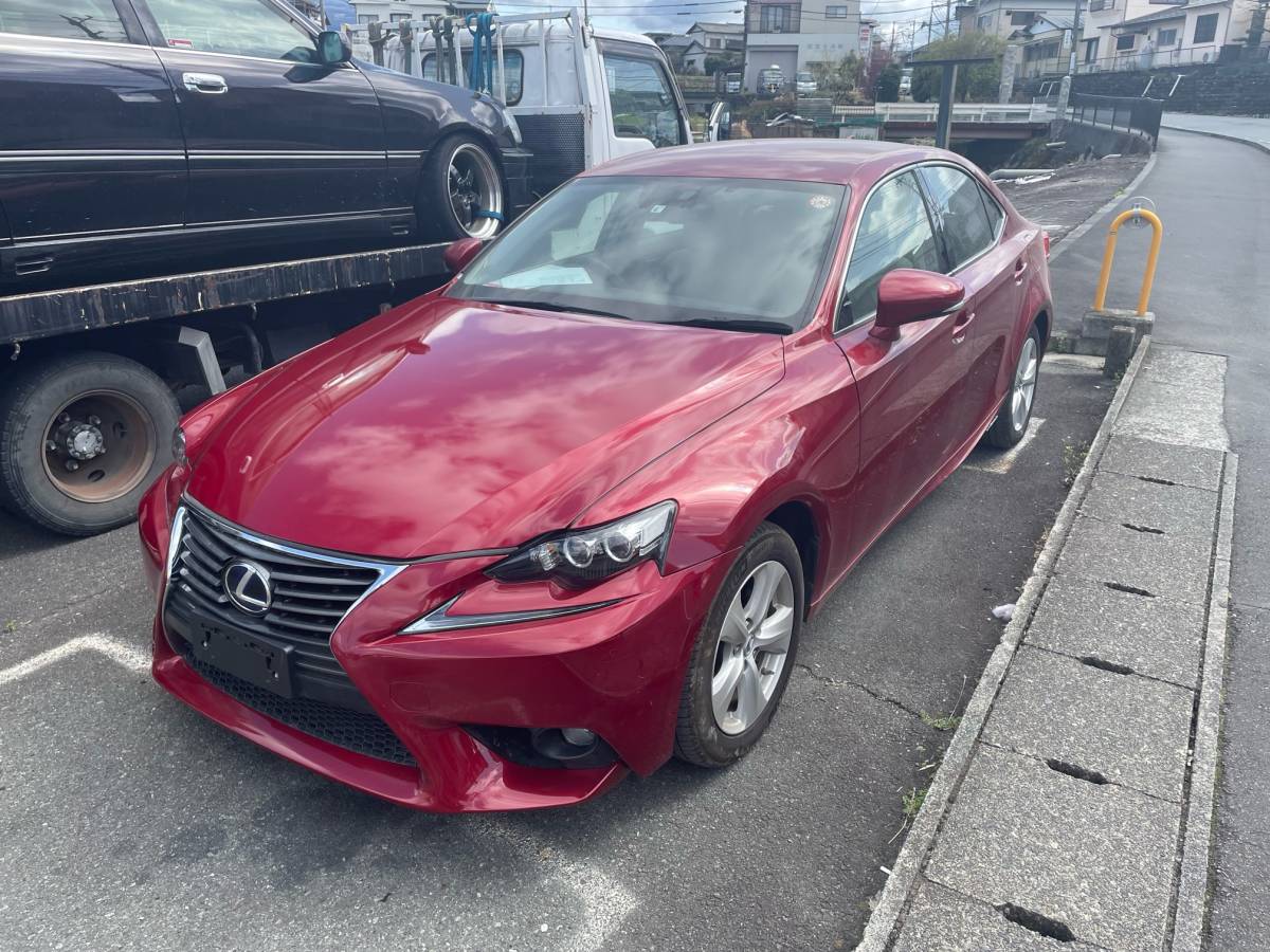 H27 レクサスIS300hハイブリッド 実走行 車検付6年8月 122.8万円(IS)