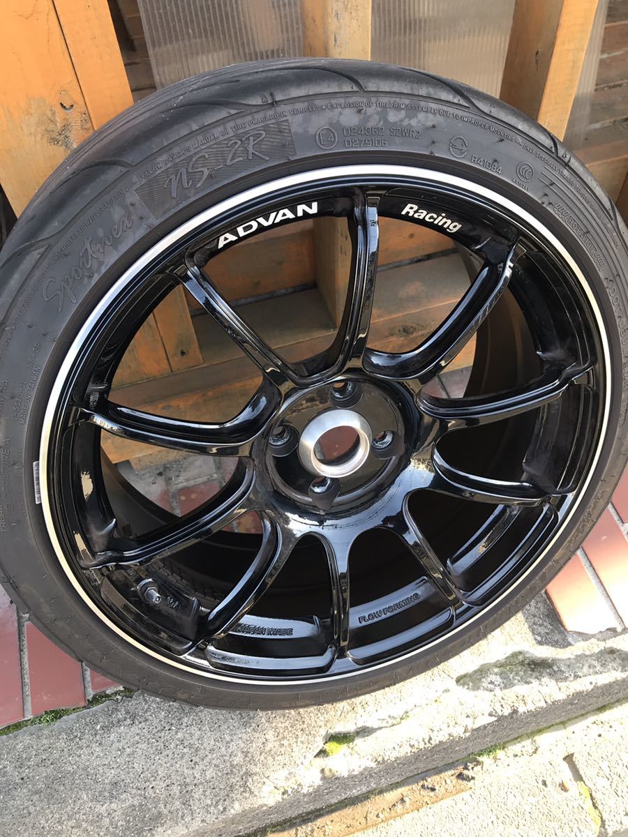 アドバンレーシング RZⅡ ホイールセット アバルト PCD98 ヨコハマタイヤ（YOKOHAMA TIRE） 【希少 アバルトサイズ】ヨコハマ