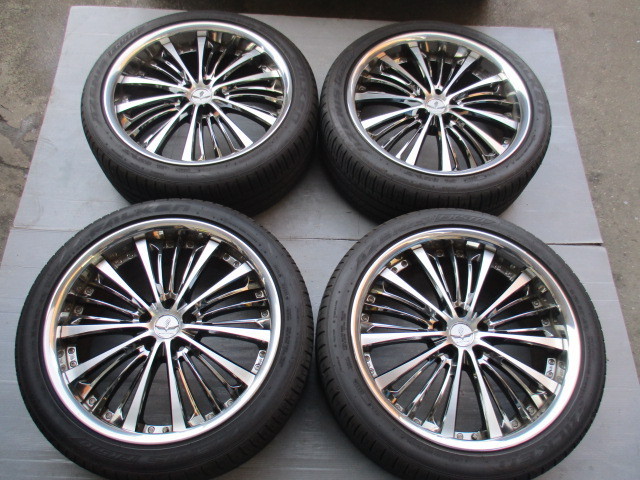 【激安大特価，新作登場】 レイズ RAYS BLACK FLEET ブラックフリート 20X8.5J+40 FALKEN 245/40-20 タイヤ付 4本セット エルグランド等 E52 f0402＃(ラジアルタイヤ)｜売買されたオークション情報、yahooの商品情報をアーカイブ公開 - 5穴