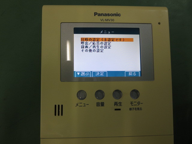 □:未使用 パナソニック テレビドアホン VL-SV30X 親機のみ 現状品 