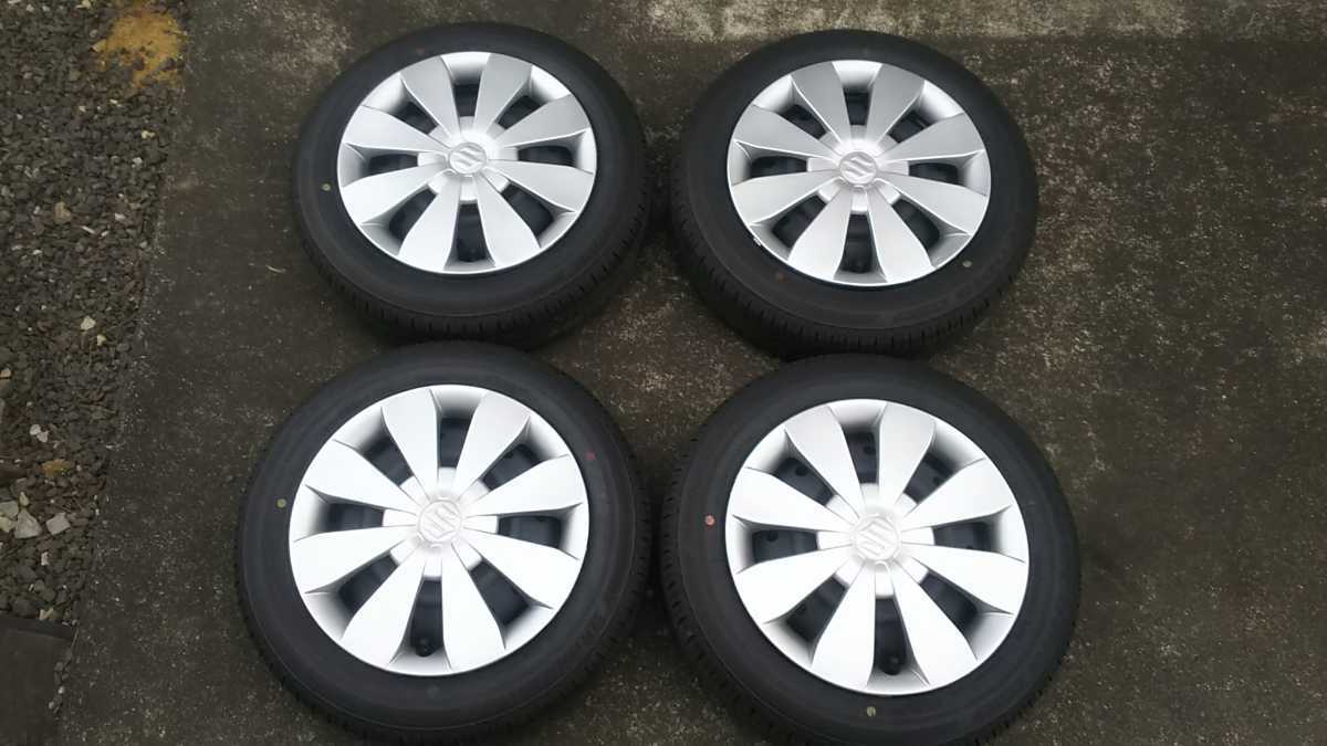 新車外し スズキ純正 ワゴンR タイヤ付きホイール 4本 155/65R14 