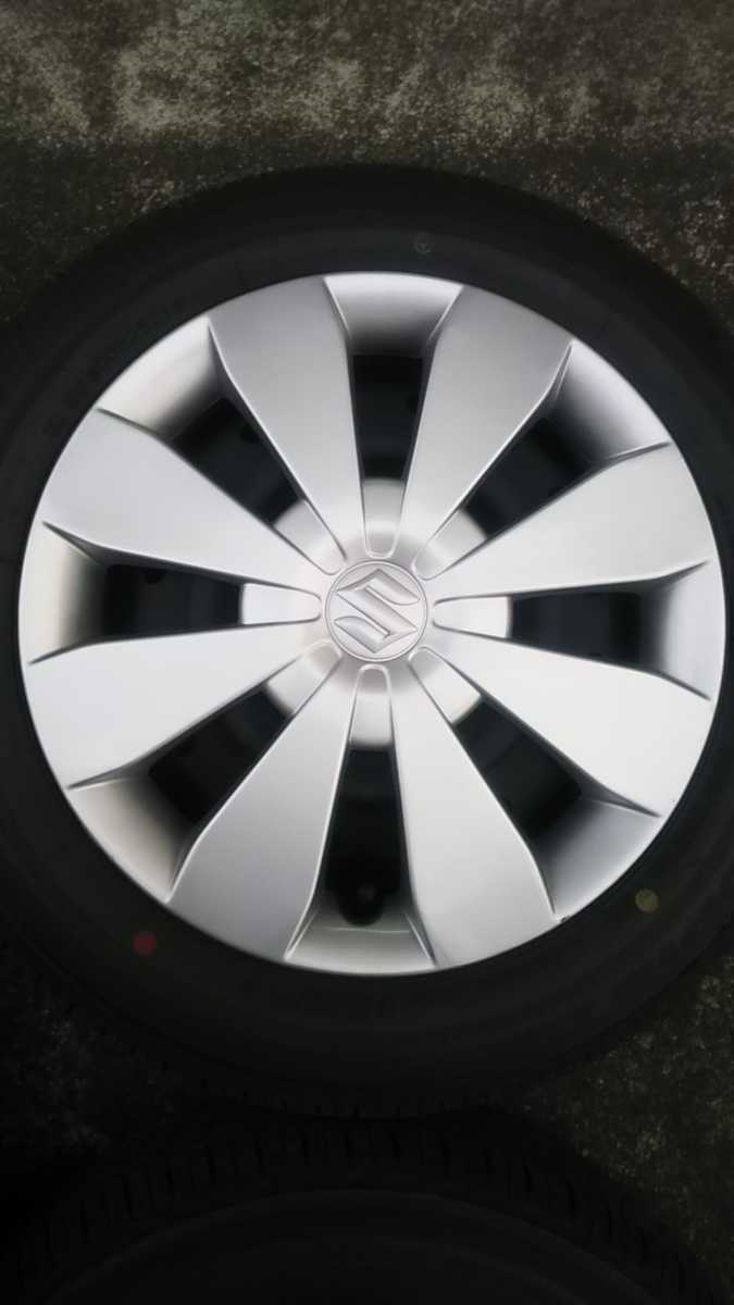 新車外し スズキ純正 ワゴンR タイヤ付きホイール 4本 155/65R14 