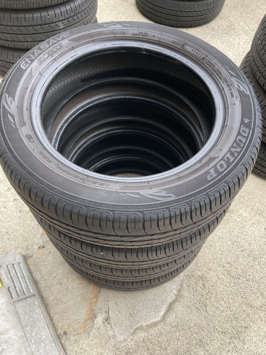 155/65R14 ダンロップ エナセーブ 夏タイヤ4本セット バリ山☆