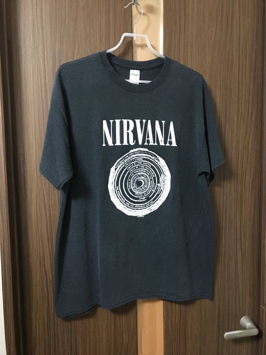 NIRVANA ヴィンテージTシャツ サークル カートコバーン L ニルヴァーナ