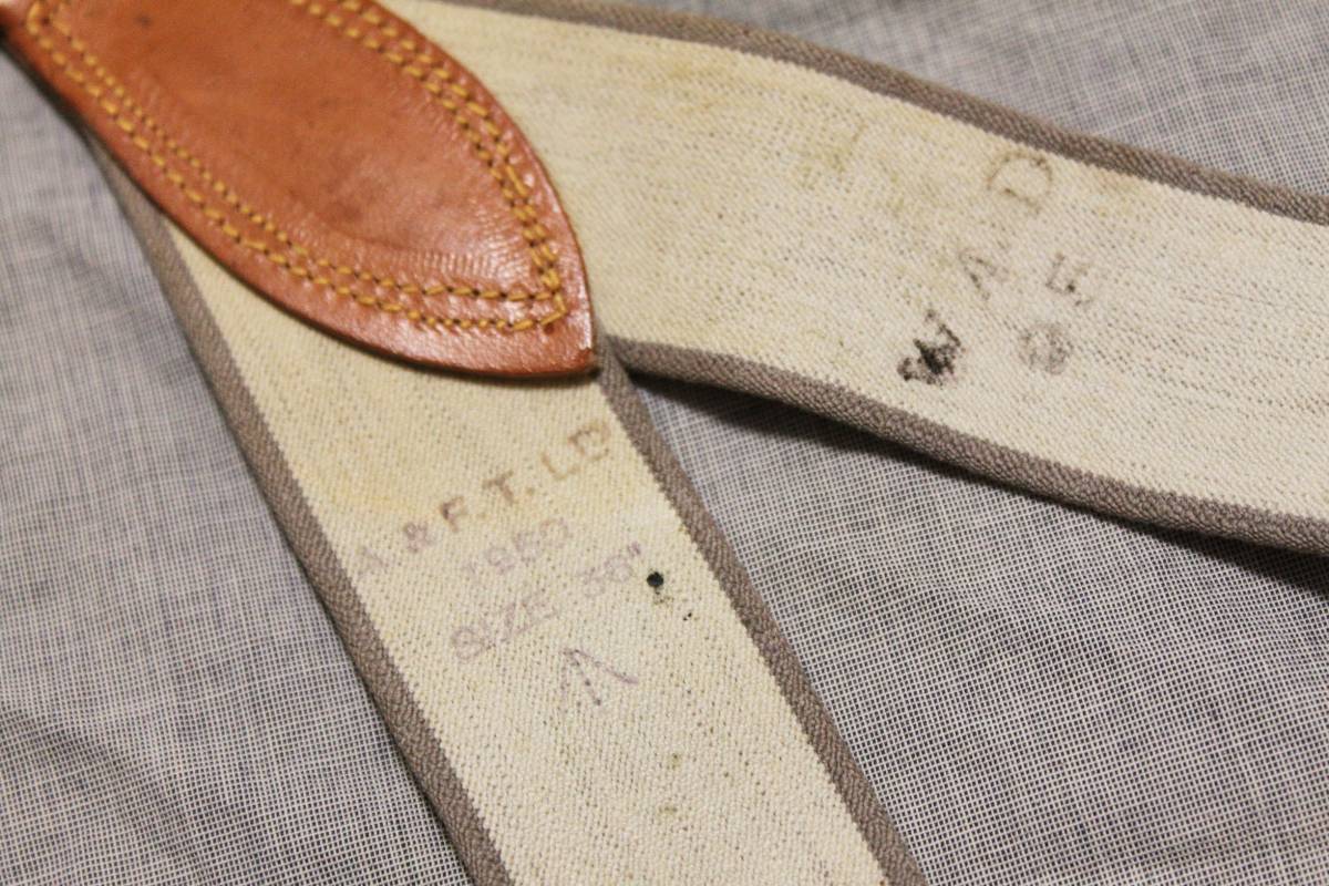Rare Deadstock] 1950 BRITISH RAF TROUSERS BRACES / 稀少 デッド 