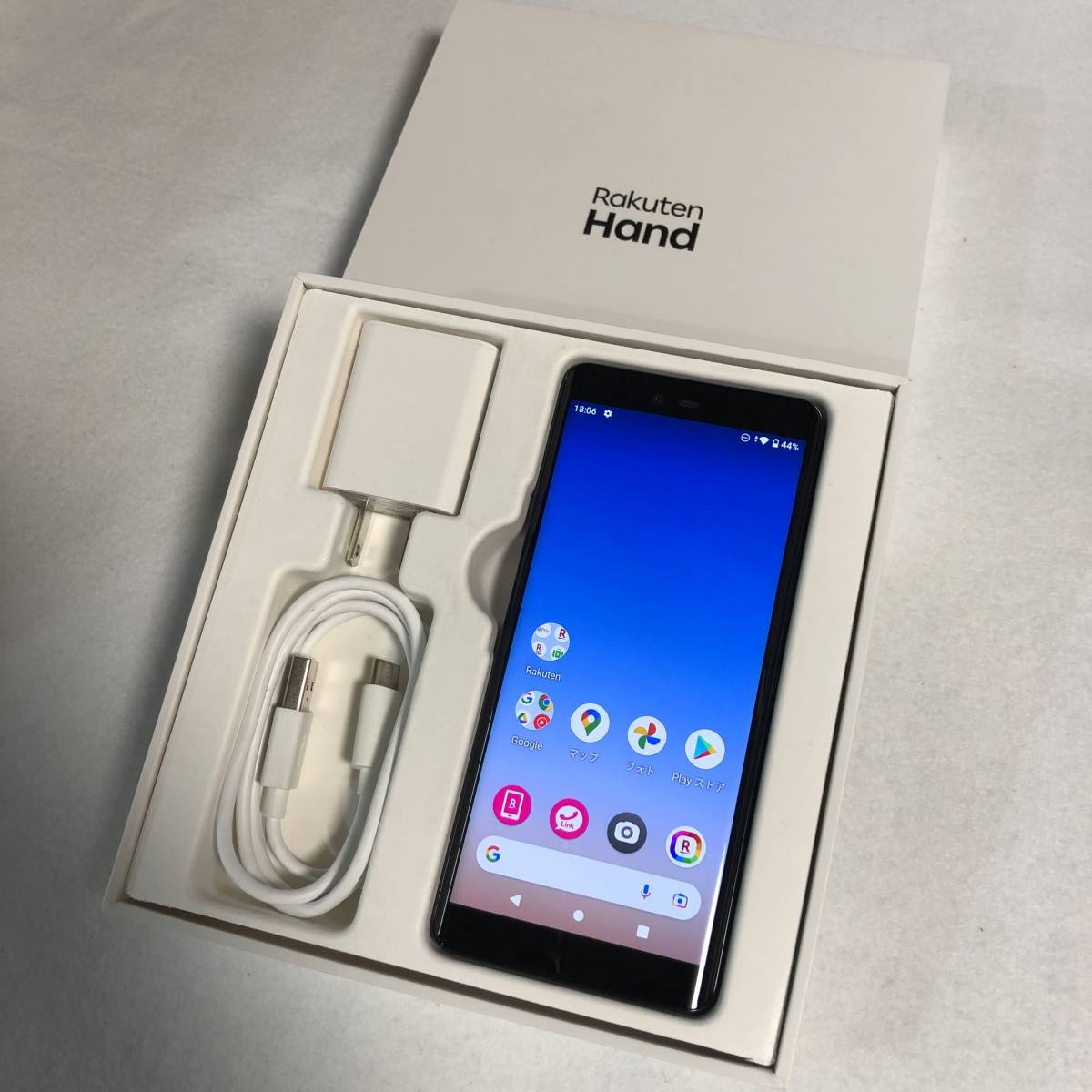 まあまあ美品/SIMフリー】Rakuten Hand［P710］ブラック☆判定〇/残債