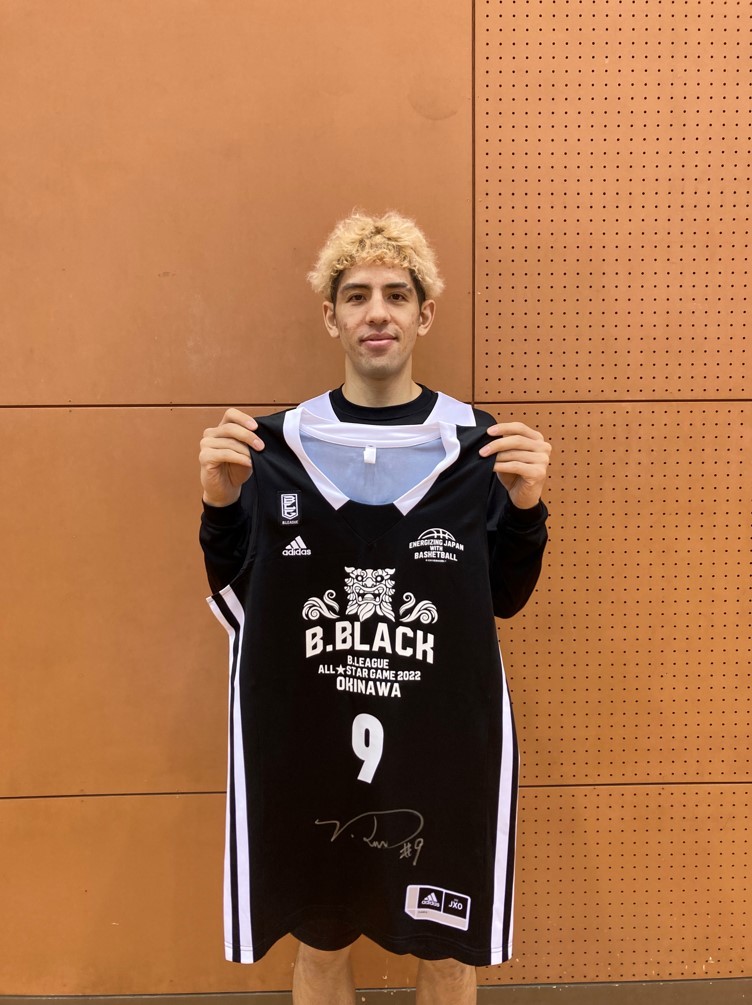サンロッカーズ渋谷　ベンドラメ礼生選手　オーセンティックユニフォーム B.BLACK】#9 ベンドラメ礼生選手（サンロッカーズ渋谷）直筆サイン
