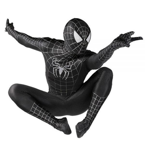 注目の品◇高品質◇MARVEL ブラックスパイダーマン コスチューム 3D