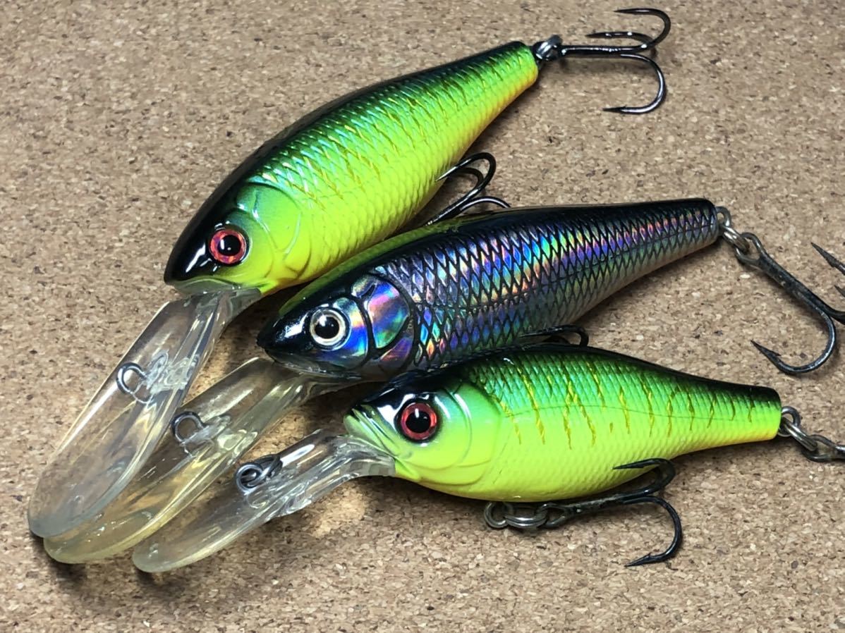 オールド】Megabass ルアー メガバス ディープX200、201 DEEP-X100 3点 