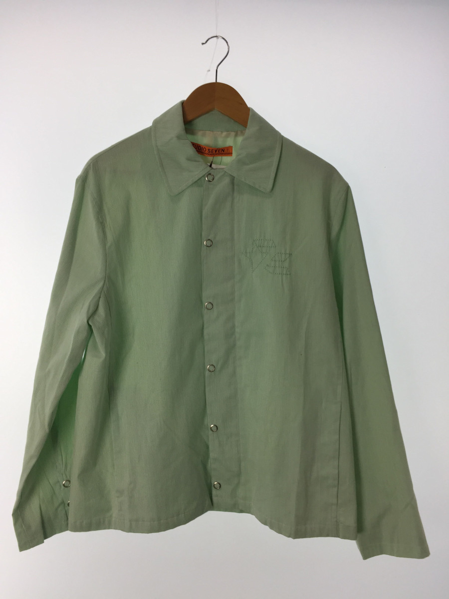 限定セール，本物保証 STUDIO SEVEN Cord Lane Jacket/ジャケット/M/コットン/グリーン/ストライプ/ストリート/ジップアップ(ジャケット、上着)｜売買されたオークション情報、yahooの商品情報をアーカイブ公開 - オークフ その他