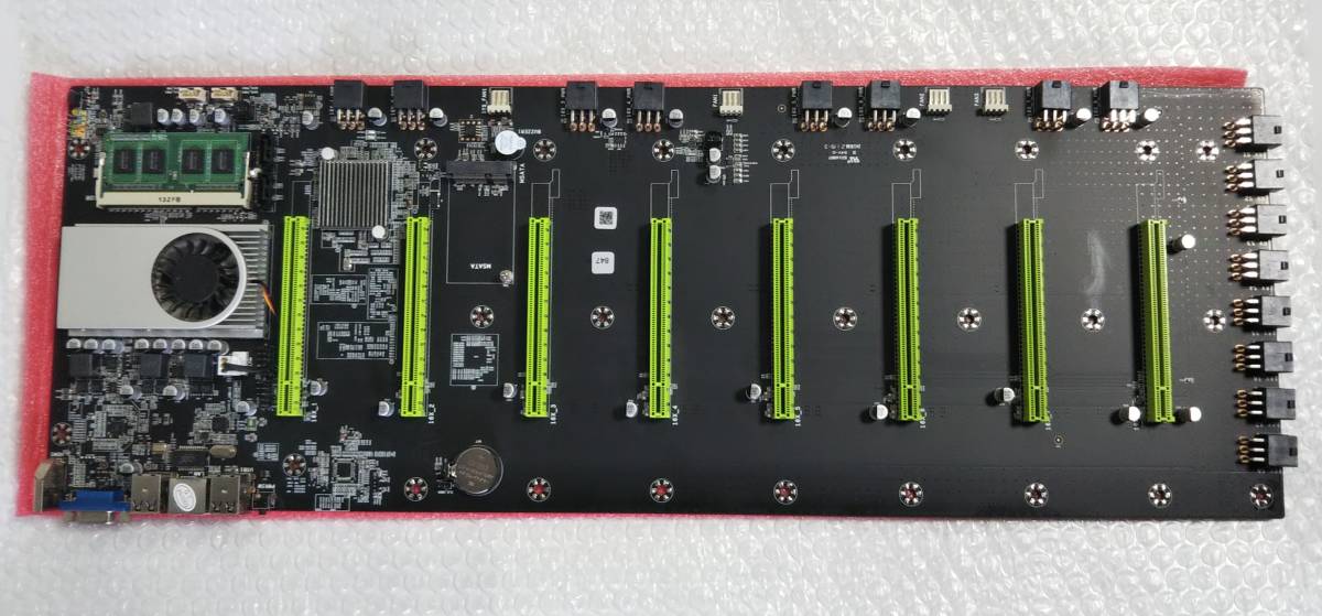  BTC-D37 マザーボード マイニングカード 8スロット CPUセット 低電力 低発熱 マイニングマシン(PC/AT互換機)｜売買されたオークション情報、yahooの商品情報をアーカイブ公開 - オークファン その他