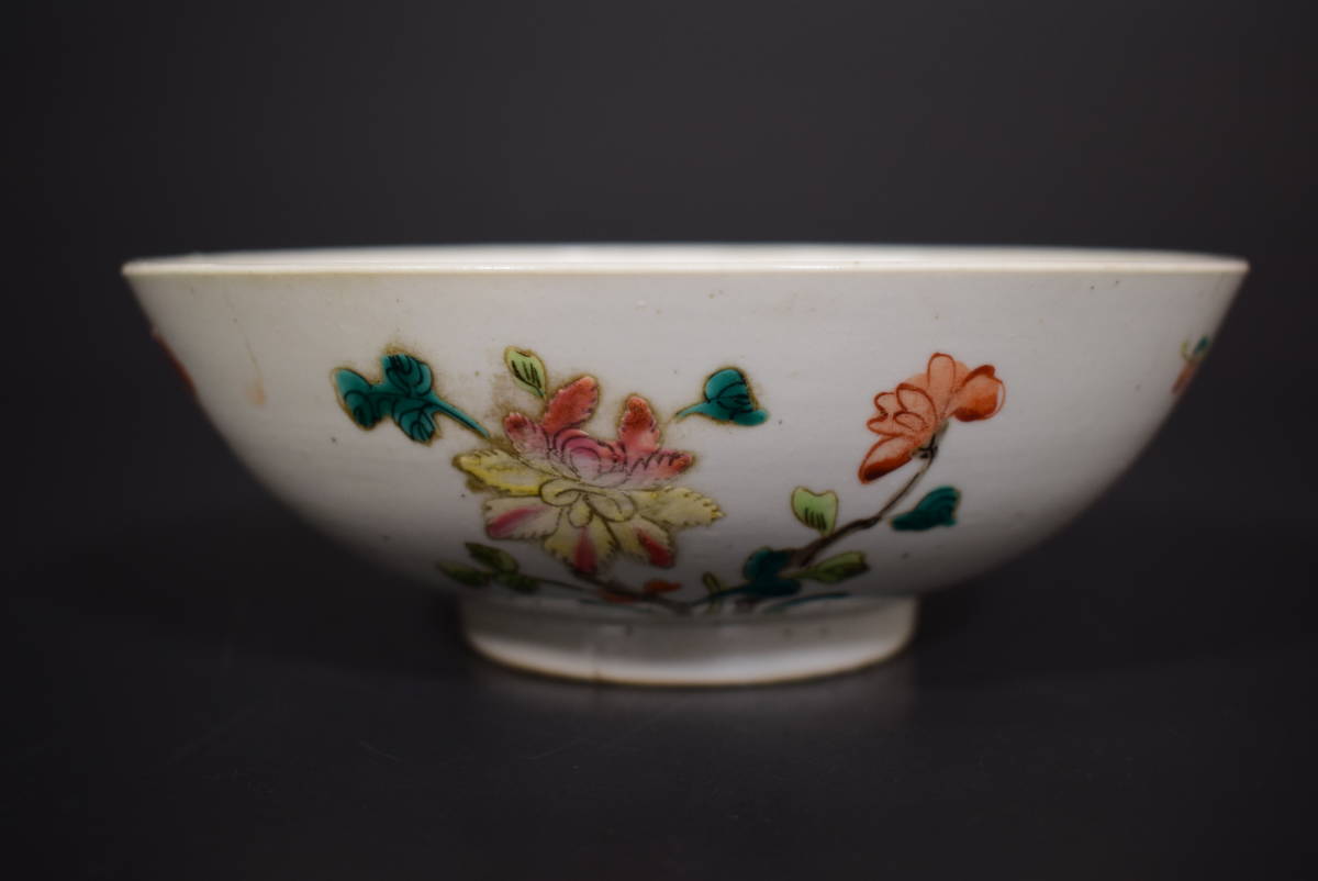 和 古美術収集家買出品 中国古玩 唐物 色絵花文鉢 景 和 古美術収集家買出品 中国古玩 唐物 色絵花文鉢 景