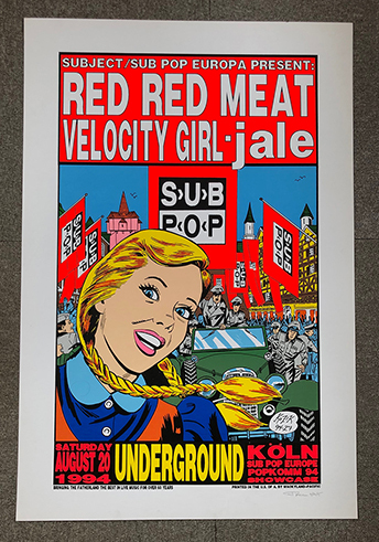 □KOZIK 限定 SUB POP Concert RED RED MEAT シルクスクリーン □KOZIK 限定 SUB POP Concert RED RED MEAT シルクスクリーン
