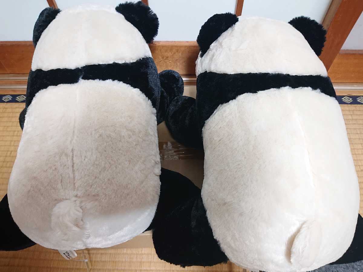 上野の赤ちゃんパンダ誕生祝い リアルパンダ 超big 寝そべりぬいぐるみ 2個セット 約50cm パンダ一般 売買されたオークション情報 Yahooの商品情報をアーカイブ公開 オークファン Aucfan Com